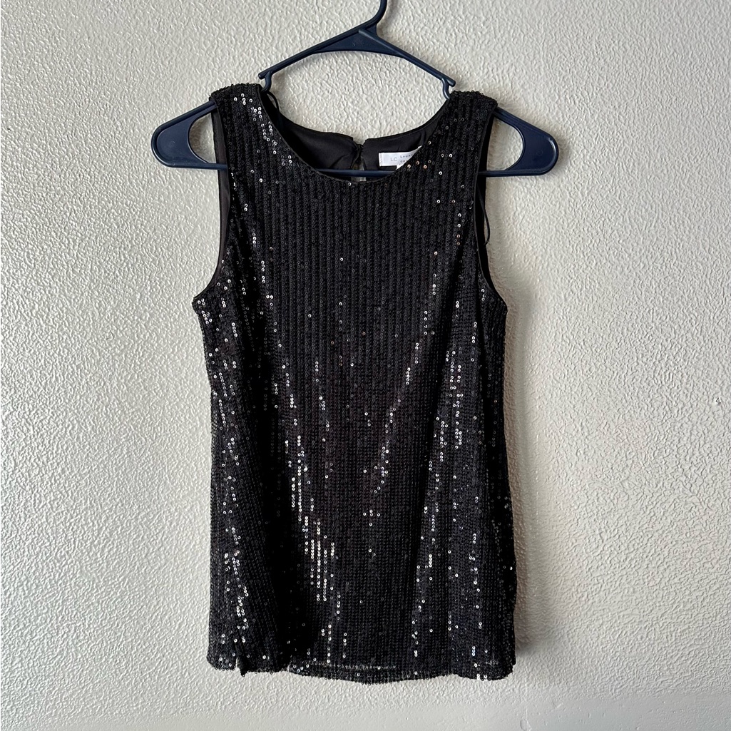 Lauren Conrad Sequins Scoop-Neck Tank Top